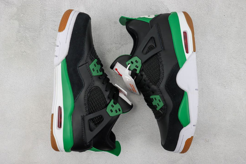 Air Jordan 4 Black Pine Green