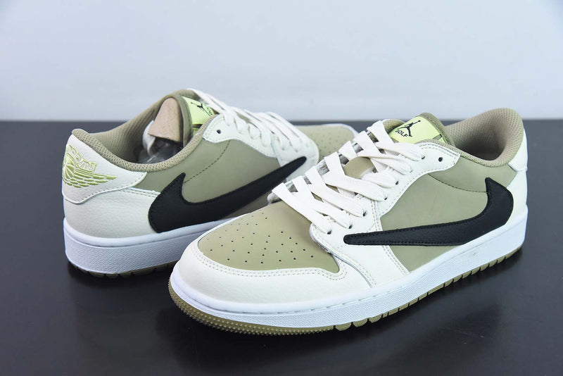 Travis Scott x Air Jordan 1 Low Golf "Olive"