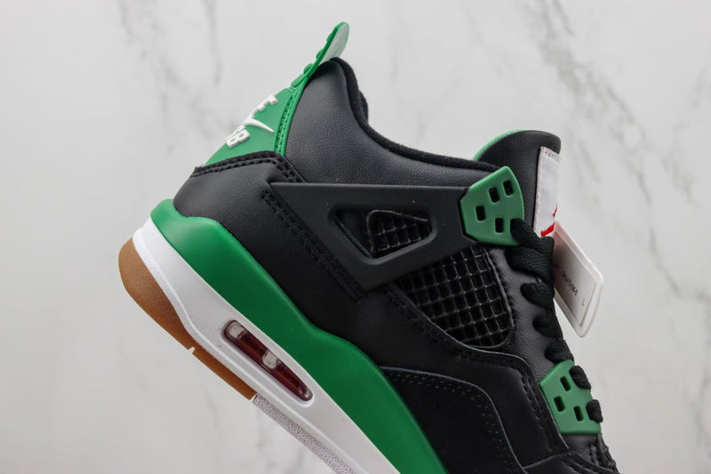 Air Jordan 4 Black Pine Green