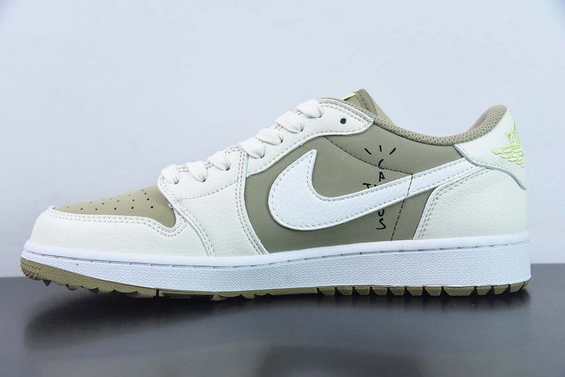 Travis Scott x Air Jordan 1 Low Golf "Olive"