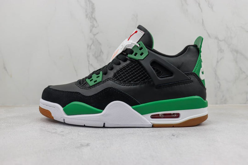 Air Jordan 4 Black Pine Green